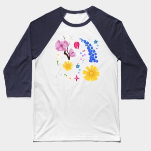 Happy flowers Baseball T-Shirt